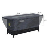 Summerset Shield Fire Pit Cover Ultimate Protection for Your Outdoor Furniture Rectangle Mercury