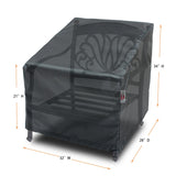 Summerset Shield Chair Cover Ultimate Protection for Your Outdoor Furniture Medium 32" x 28" x 21"/34" Mercury