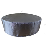 Summerset Shield Ottoman Cover Ultimate Protection for Your Outdoor Furniture Round 44" x 28" Mercury