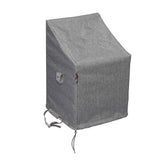 Summerset Shield Platinum BarstoolxStacked 3-Layer Outdoor Dining Cover - 25.5x28", Grey Melange