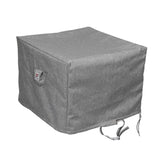 Summerset Shield Platinum 3-Layer Water Resistant Polyester Outdoor Ottoman Cover - 29x26", Grey Melange