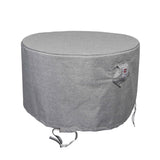 Summerset Shield Platinum 3-Layer Water Resistant Outdoor Dining Set Round Cover - Grey Melange