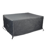 Summerset Shield Titanium 3-Layer Water Resistant Outdoor Fire Table Square Cover - 44x44", Dark Grey