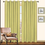 Kashi Home Holly Faux Silk Grommet Window Panel 2 Pack - 57 x 90 -Green