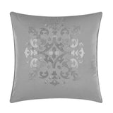 Chic Home Ahtisa Comforter Set Jacquard Floral Applique Design Bed in a Bag Grey