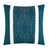 Chic Home Arlow Comforter Set Jacquard Geometric Quilted Pattern Design Bedding Teal Blue