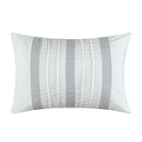 Chic Home Fay Comforter Set Ruched Color Block Design Bed In A Bag Navy