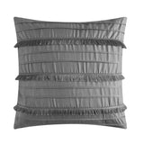 Chic Home Mayflower Comforter Set Embossed Medallion Scroll Pattern Design Bed In A Bag Grey