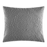 Chic Home Mayflower Comforter Set Embossed Medallion Scroll Pattern Design Bed In A Bag Grey