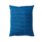 Chic Home Yvette Comforter Set Ruffled Pleated Flange Border Design Bedding Blue