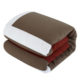 Chic Home Elegant Beaudine 10 Pieces Comforter Bed In A Bag Sheets Decorative Pillows & Shams Brick Red