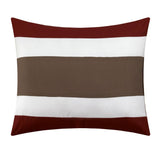 Chic Home Elegant Beaudine 10 Pieces Comforter Bed In A Bag Sheets Decorative Pillows & Shams Brick Red