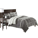 Chic Home Camille Mink Chloe Sherpa Lined 2 Pieces Comforter Set - Twin X-Long 66x90