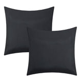 Chic Home Mycroft Pinch Pleated Ruffled Bed In A Bag Soft Microfiber Sheets 10 Pieces Comforter Decorative Pillows & Shams Black