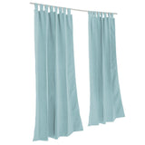 Pawleys Island Sunbrella Outdoor Gazebo Tabbed Solid Curtain Panel - 50"x96", Spectrum Mist