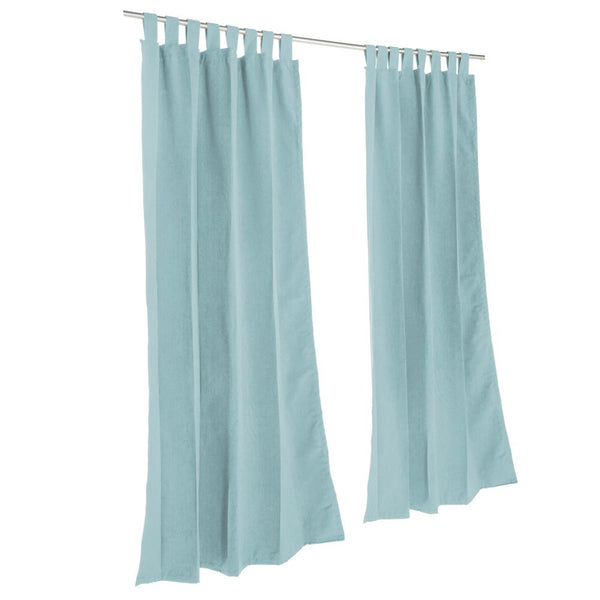 Pawleys Island Sunbrella Outdoor Gazebo Tabbed Solid Curtain Panel - 50"x96", Sp