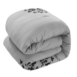 Cheila Silver Comforter Bed In A Bag Set 8 Piece