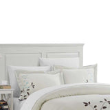 Chic Home Kathy Kaylee Floral Embroidered Bed In A Bag 7 Pieces Duvet Cover Set - Queen 90x92, Beige