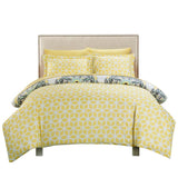 Chic Home Ibiza Majorca Medallion Reversible 3 Pieces Duvet Cover Set - Full/Queen 86x86, Yellow