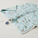 Shavel 100% Polyester Luxury Micro Flannel Reverse to Sherpa Wonderland Electric Blanket Winter