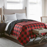 Shavel 100% Polyester Luxury Micro Flannel 7 Layers of Warmth Buffalo Check Electric Blanket