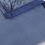 Shavel Micro Flannel High Quality Heating Technology Ultra Velvet Reversible Electric Blanket - Indigo.