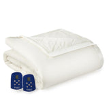 Shavel Micro Flannel High Quality Heating Technology Ultra Velvet Reversible Electric Blanket - Vanilla.