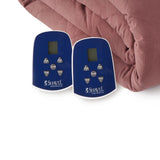 Shavel Micro Flannel High Quality Heating Technology Ultra Velvet Reversible Electric Blanket - Merlot.