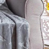 Eiffel Tower Premium Microplush Super Soft Embossed Pattern All Season 50" x 60" Throw Blanket, Grey
