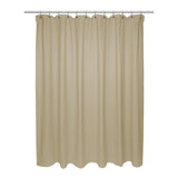 Carnation Home Fashions Standard Size 100% Cotton Chevron Weave Shower Curtain - Dark Linen 72x72"