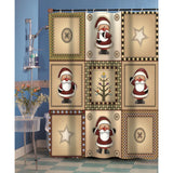 Carnation Home Fashions "Americana Holiday" Fabric Shower Curtain - Multi 70x72"