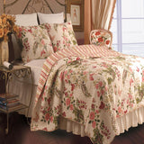 Greenland Home Fashion Butterflies Quilt And Pillow Sham Set - Multi