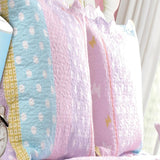 Greenland Home Fashion Polka Dot Stripe Quilt And Pillow Sham Set - Multi