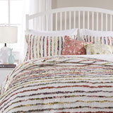 Greenland Home Fashion Bella Ruffled Shabby Comforter Set - Multi