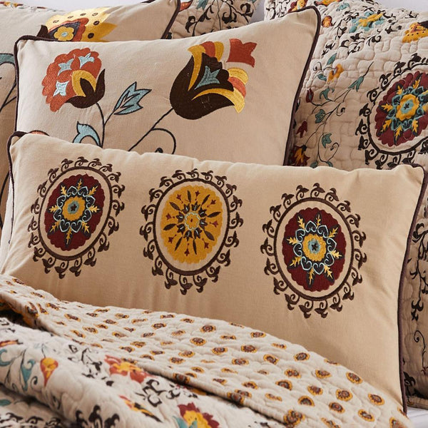 Greenland Home Fashion Andorra Accessory Decorative Pillow Neck - Multi 10x22