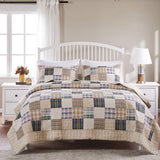 Greenland Home Fashion Oxford Quilt And Pillow Sham Set - Multi