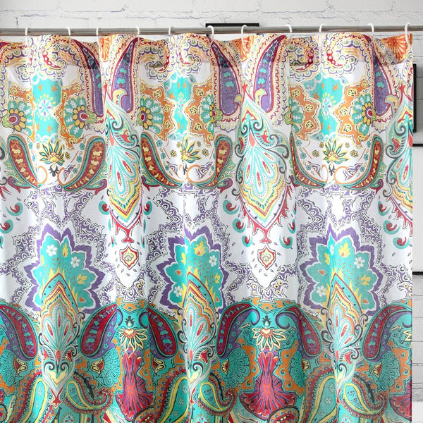 Greenland Home Fashions Barefoot Bungalow Nirvana Bath Shower Curtain - 72x72",