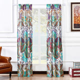 Greenland Home Fashions Barefoot Bungalow Nirvana Window Panel Pair - 42x84", Teal