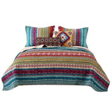 Greenland Home Fashion Southwest Stylish Diamond Print Comfort Bedding Set - Painted Desert