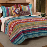 Greenland Home Fashion Southwest Stylish Diamond Print Comfort Bedding Set - Painted Desert