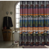 Barefoot Bungalow Black Bear Lodge Shower Curtain - 72x72", Multi