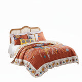 Greenland Home Fashions 100% Microfiber Polyester Topanga 5-Piece Quilt & Pillow Bonus Set Multi
