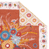 Barefoot Bungalow Topanga Throw Blanket Reversible Floral Print Two Looks in One 50