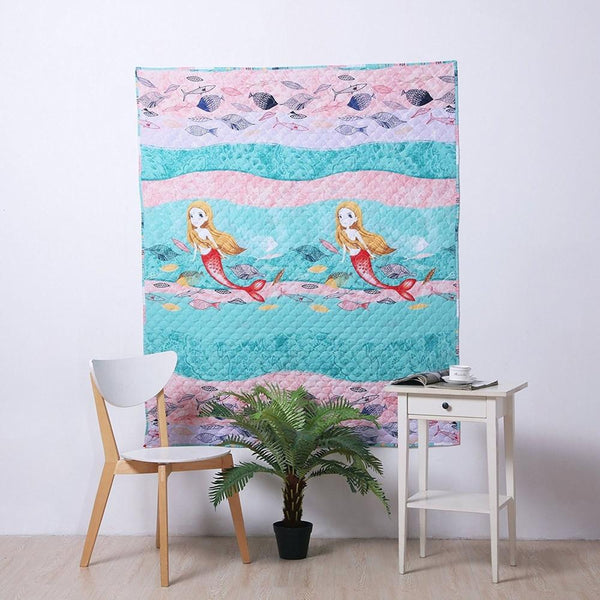 Greenland Home Fashion Mermaid Accessory Throw Blanket - Multi 50x60