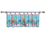 Greenland Home Fashion Mermaid High Quality Polyester Fabric Curtain Valance With 3" Rod Pocket - Multi 84x21"