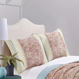 Barefoot Bungalow Palisades Bedspread And Pillow Sham Set - Queen 110x118", Pastel