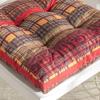 Barefoot Bungalow Gold Rush Luxury Modern Design Rustic American Beauty Furniture Cushion Chair Pad Each Chair Pad 18"x18" Multicolor