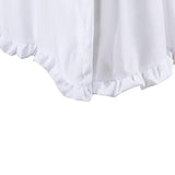 Greenland Home Fashion Sasha White Bed Skirt Drop 15" - White