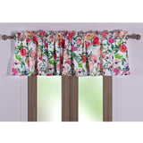 Barefoot Bungalow Blossom Window Valance With 2" header 3" rod pocket - 84x19", Multicolor