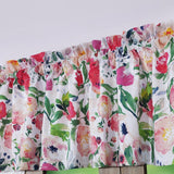 Barefoot Bungalow Blossom Window Valance With 2" header 3" rod pocket - 84x19", Multicolor